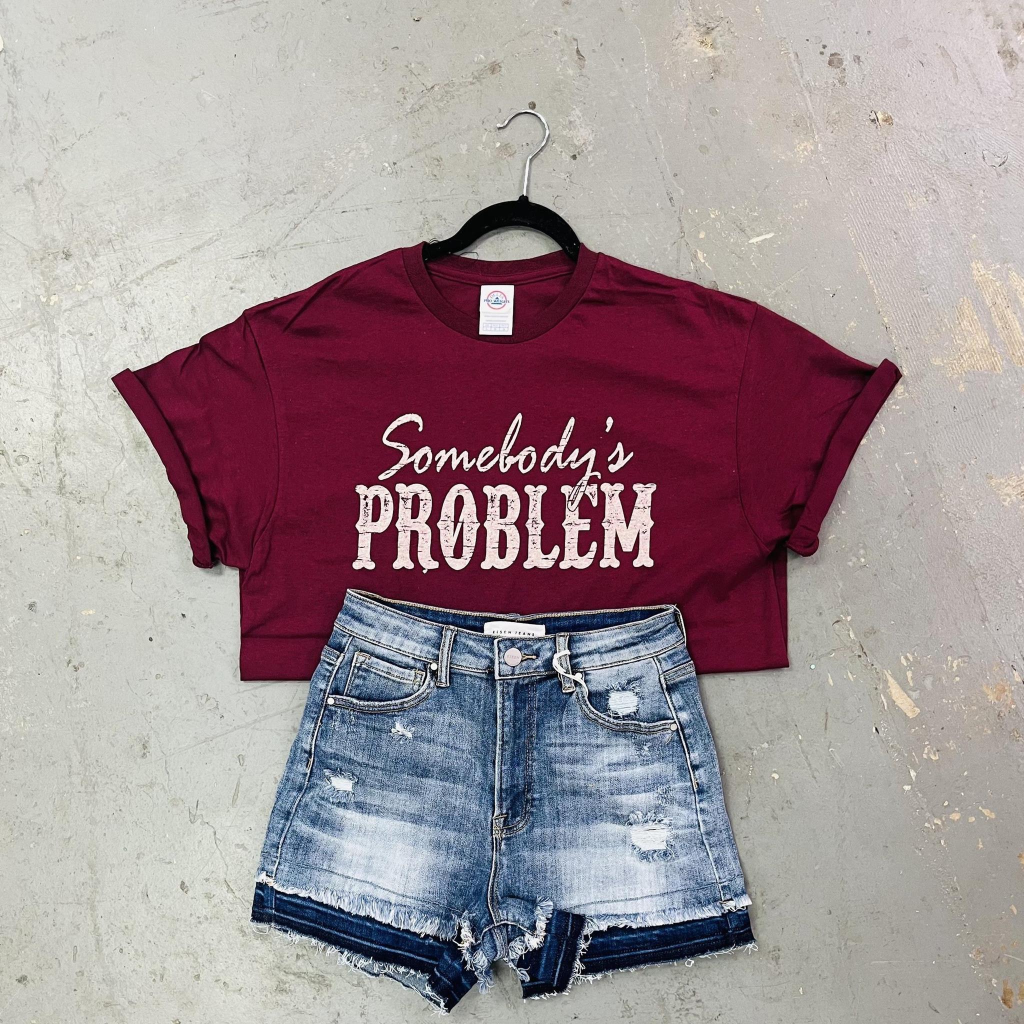 Someones Problem graphic short sleeve T-shirt