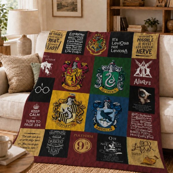 Throw Blankets for Harry Potter Fans, Magical Wizard Keepsake Gift