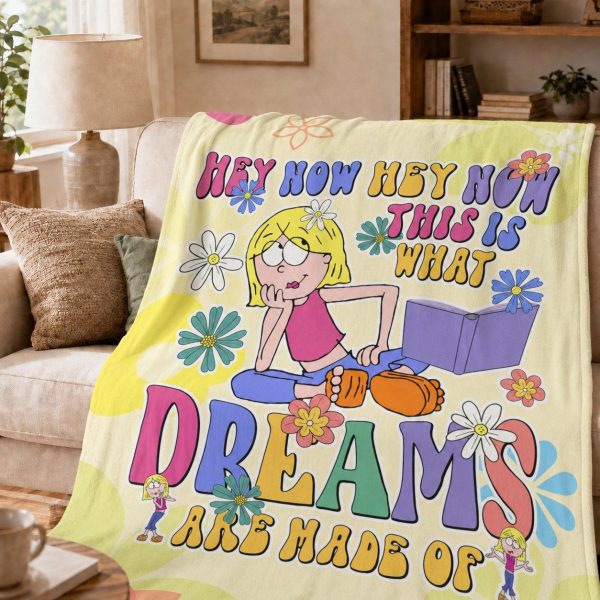 Lizzie McGuire Throw Blankets, Y2K Nostalgic Art Throw