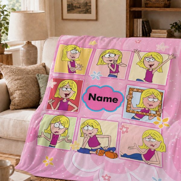 Lizzie McGuire Throw Blankets, Y2K Aesthetic Cozy Home Decor Throw
