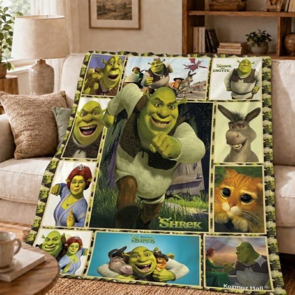Throw Blankets for Shrek Fans, Animated Movie Keepsake Gift
