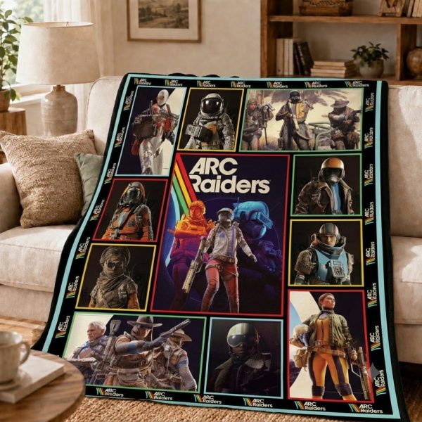 ARC Raiders Throw Blankets, Sci-Fi Gamer Keepsake Gift
