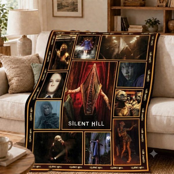 Silent Hill Throw Blankets, Survival Horror Movie Art Throw