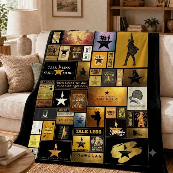 Throw Blankets for Hamilton Fans, Broadway Musical Keepsake Gift