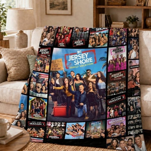 Jersey Shore Throw Blankets, Reality TV Fan Throw