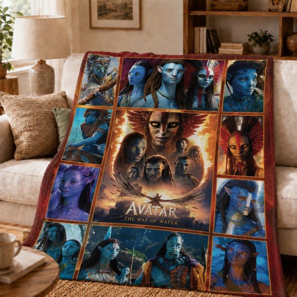 Throw Blankets for Avatar Fans, Custom Name Sci-Fi Movie Gift