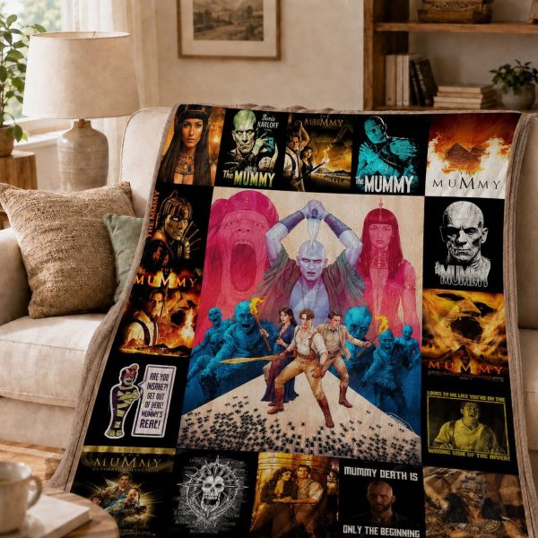 Throw Blanket for The Mummy Fans, Classic Horror Movie Gift