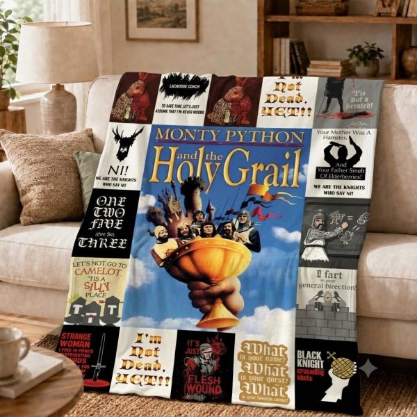 Monty Python Throw Blanket, Retro Comedy Throw