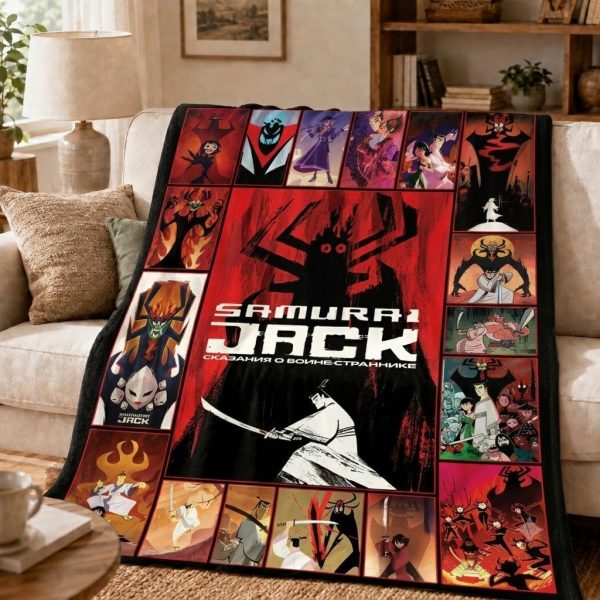 Samurai Jack Throw Blanket, Samurai Jack TV Series Gift