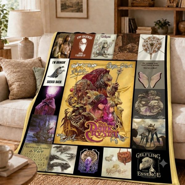 The Dark Crystal Throw Blanket, Jim Henson Movie Keepsake