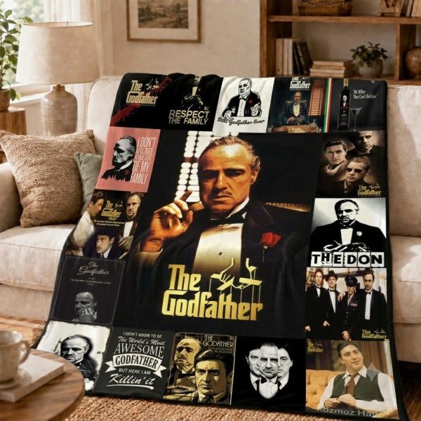The Godfather Throw Blanket Gift for Movie Fans