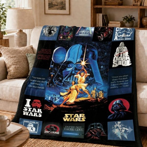 TT2608220099 Darth Vader Throw Blanket for Star Wars Fans