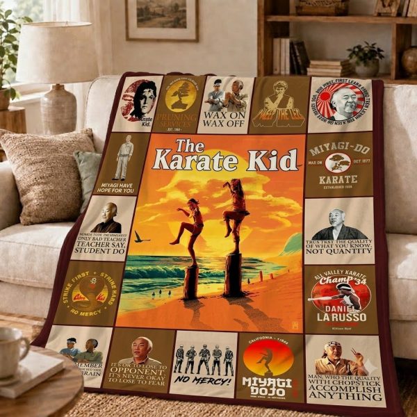 The Karate Kid Throw Blanket, Action Fan Gift