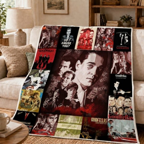 Goodfellas Throw Blanket, Cinematic Crime Movie Art Thro