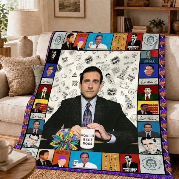 Michael Scott Throw Blanket, The Office Home Decor Throw