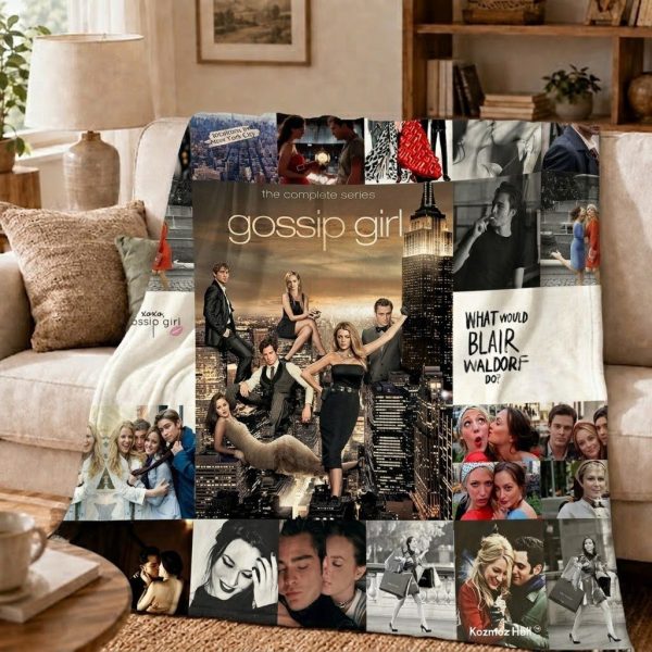 Gossip Girl Throw Blanket, Teen Drama Graphic Keepsake
