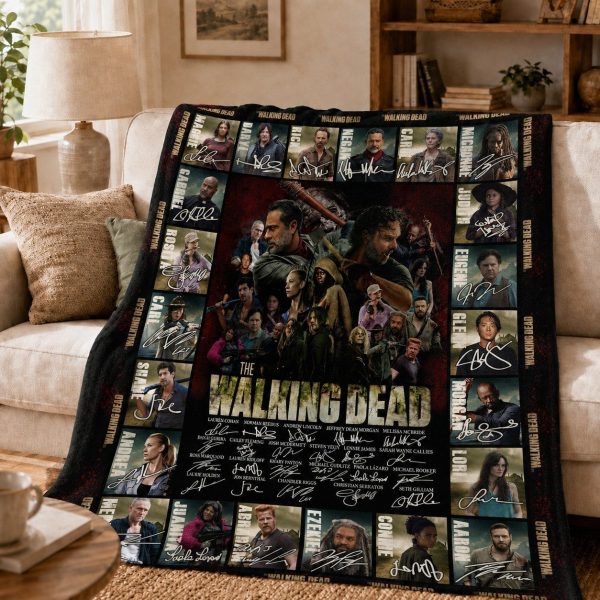 The Walking Dead Throw Blanket, Zombie Survival Keepsake Gift