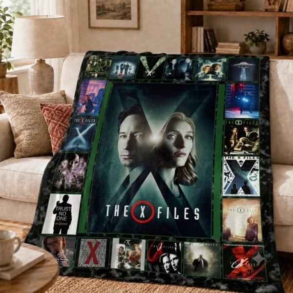 The X Files Throw Blanket, Sci-Fi Mystery Keepsake Gift