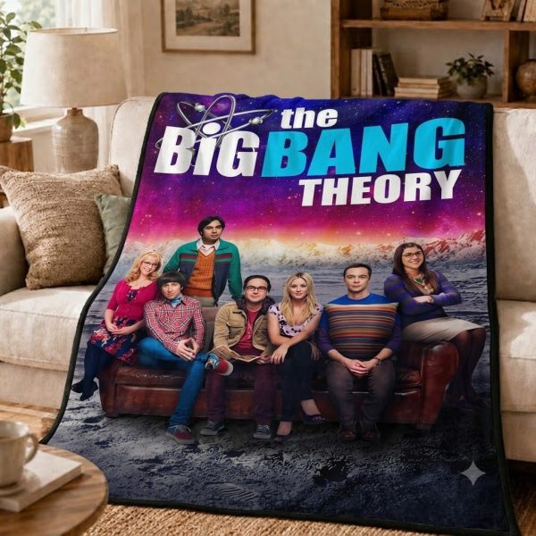 The Big Bang Theory Throw Blanket, Geek Chic Home Decor Throw