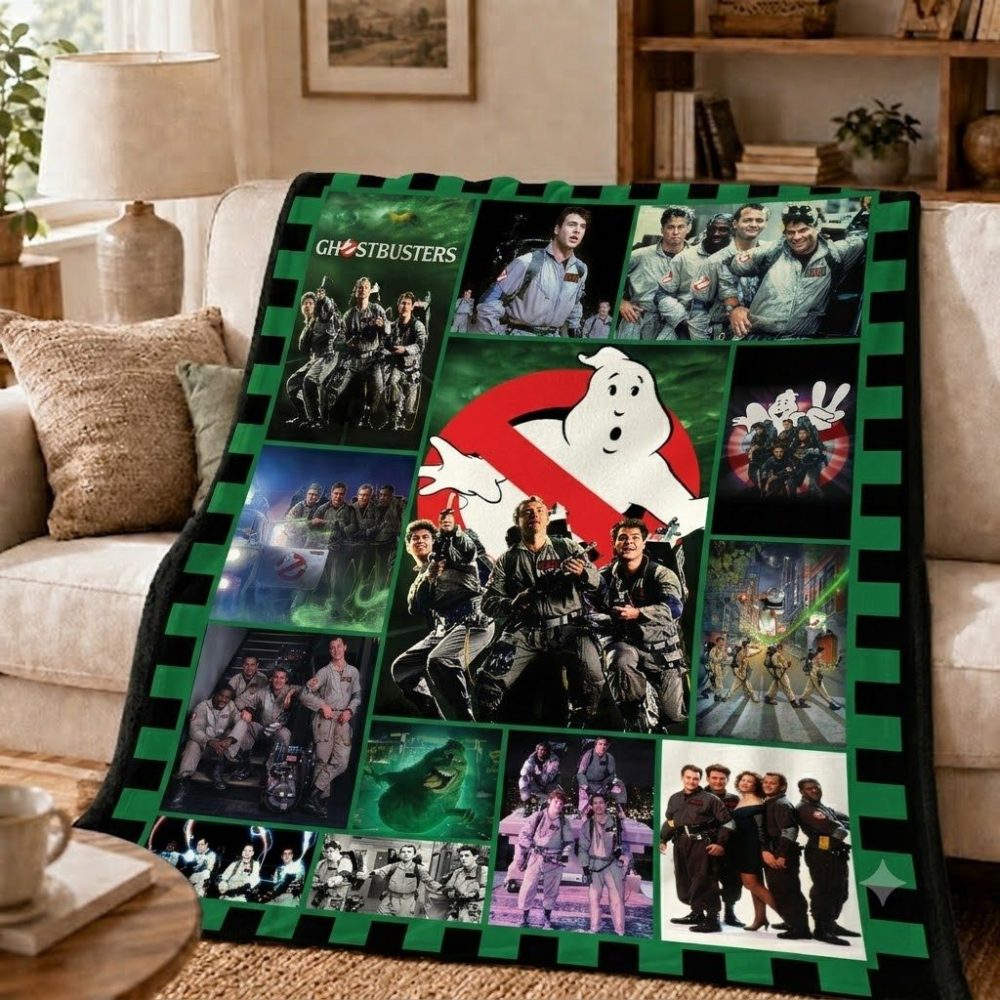 Ghostbusters Nostalgic Cinematic Throw Blanket