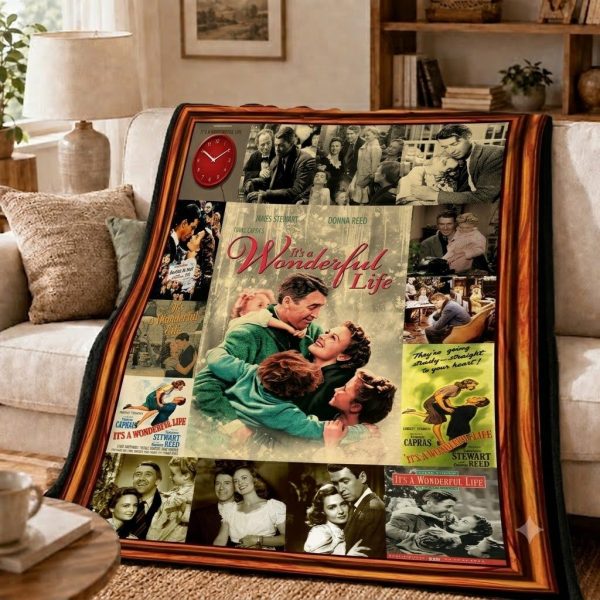 It's a Wonderful Life Throw Blanket, Retro Classic Throw