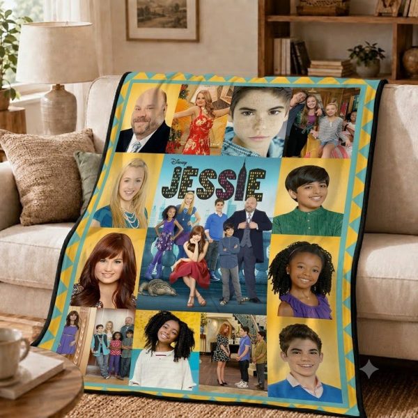 Jessie Throw Blanket, Retro Disney Channel TV Art Throw