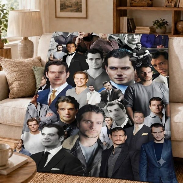 Henry Cavill Throw Blanket, Celebrity Keepsake Gift
