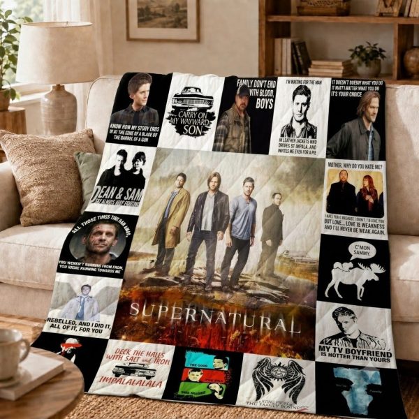 Supernatural Throw Blanket, Cult TV Show Keepsake Gift