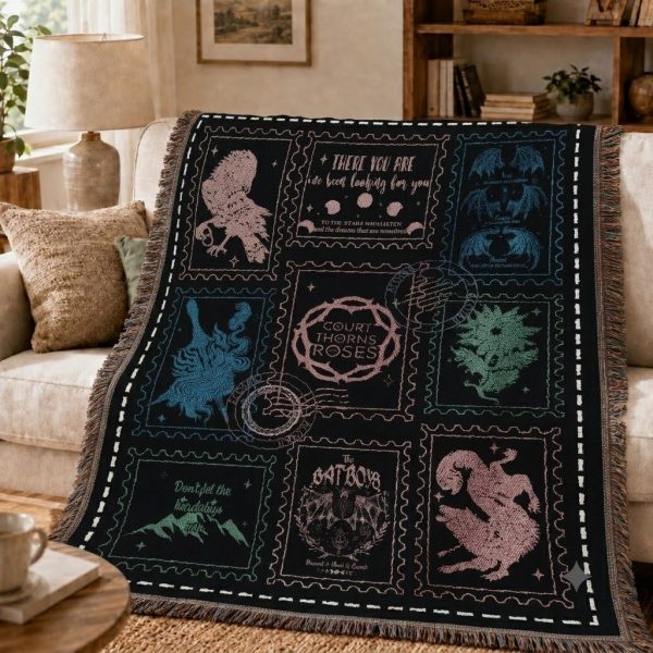Quest Squad Woven Blanket, Fantasy Quest Squad Gift