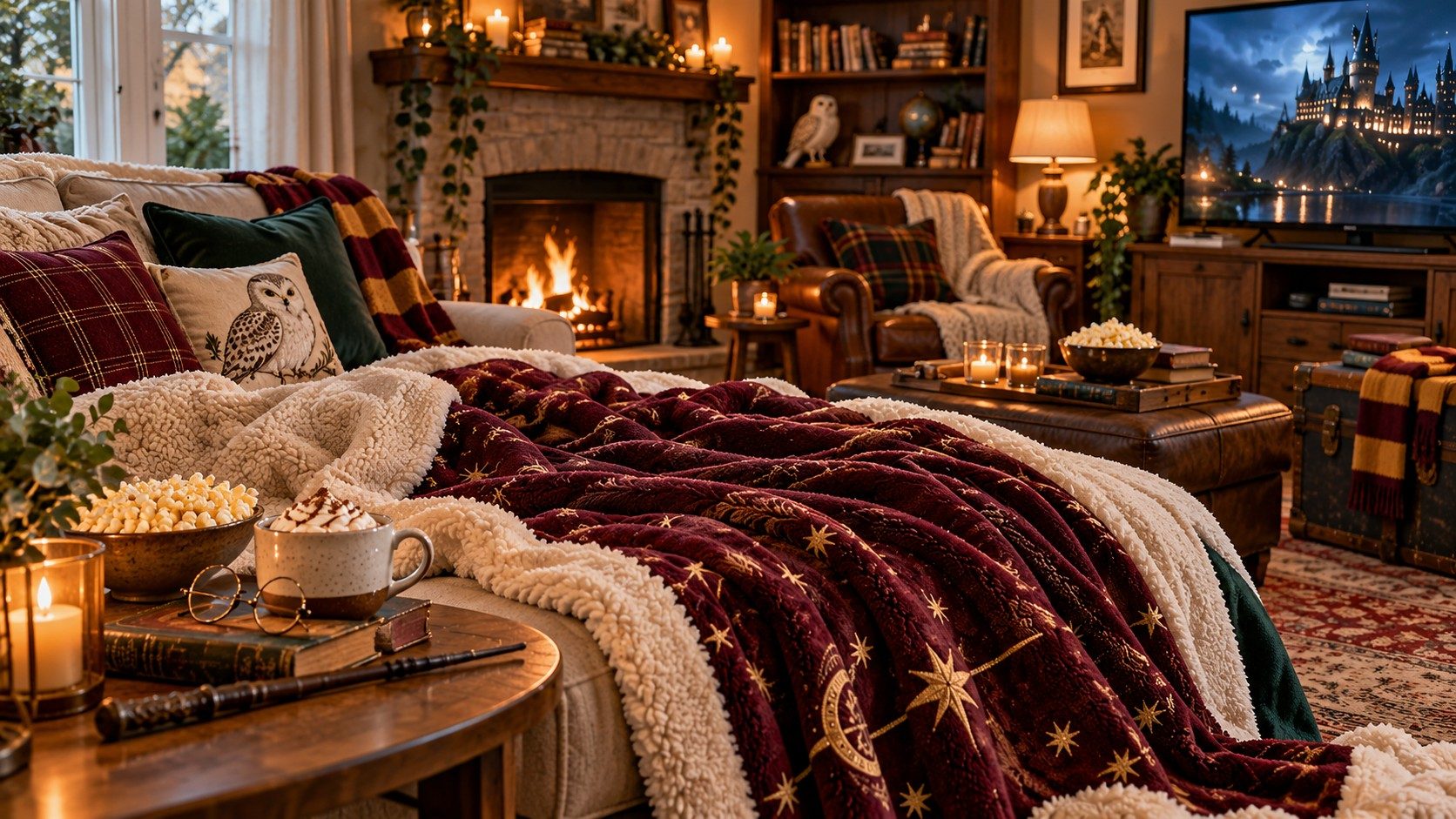 Cozy up under a soft cinema blanket and turn every movie night into a warm relaxing escape at home 1