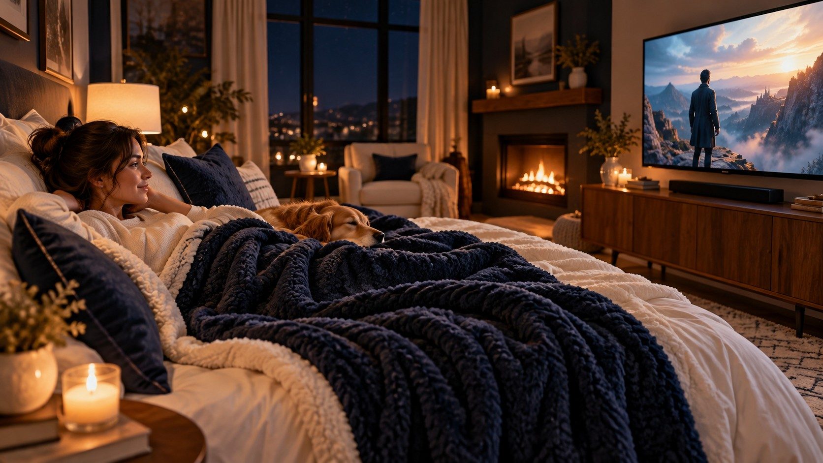 Harry Potter 2026: Cast, Story, Release Date & What to Expect 4 Cozy cinema throw blanket setup for a Harry Potter movie night at home