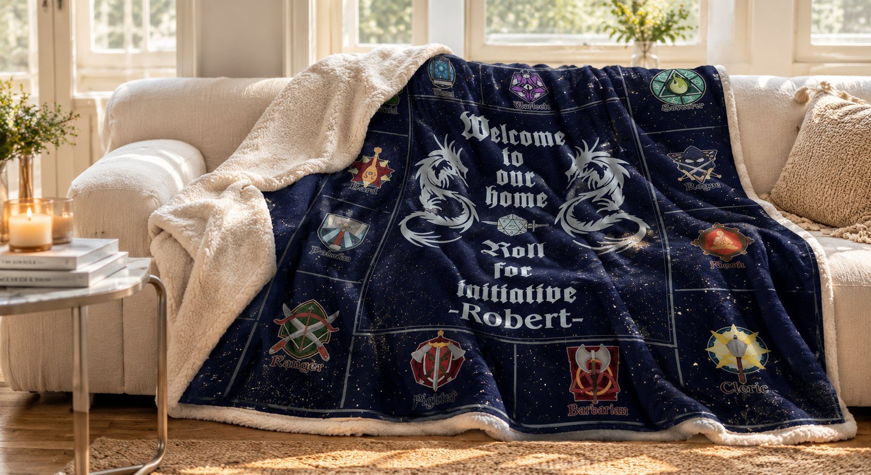 5 Meaningful Throw Blanket Collections for True Fans 6 Minimalist aesthetic anime character throw blanket in soft pastel colors draped across an unmade cozy bed